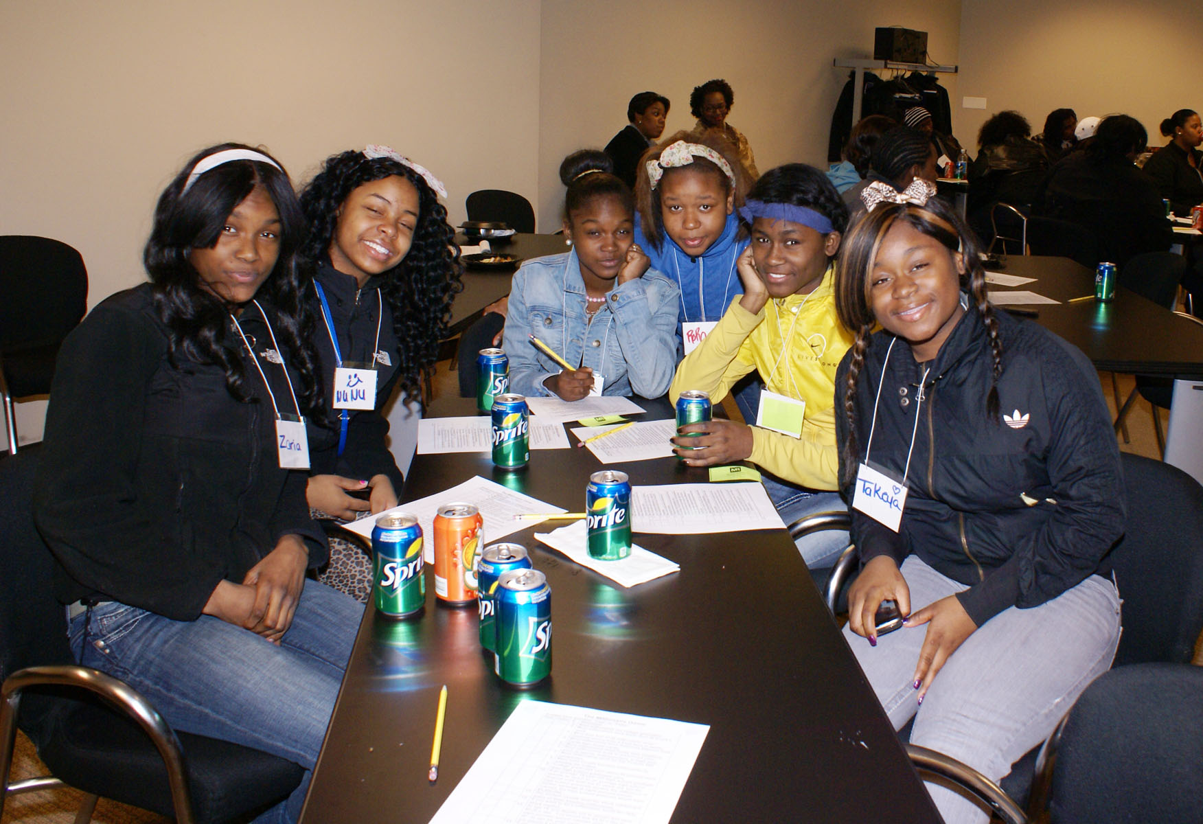 Young people working together during a CAP learning session