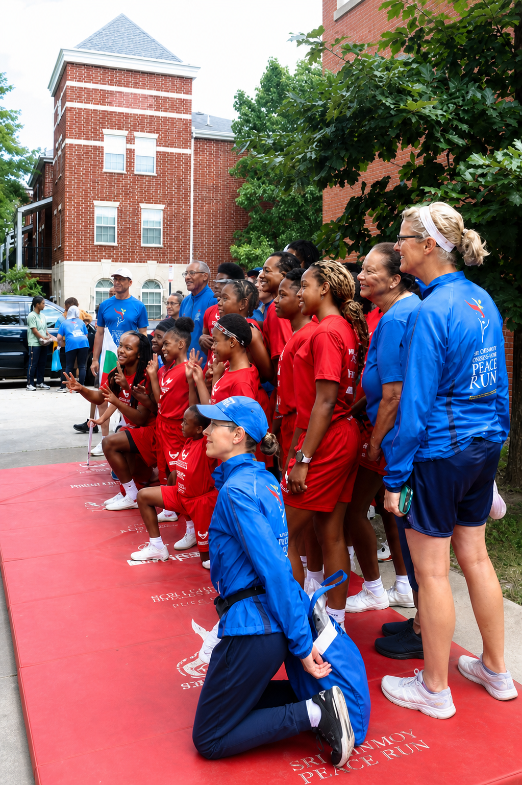 Young people and adult supporters gathered at a CAP community event
