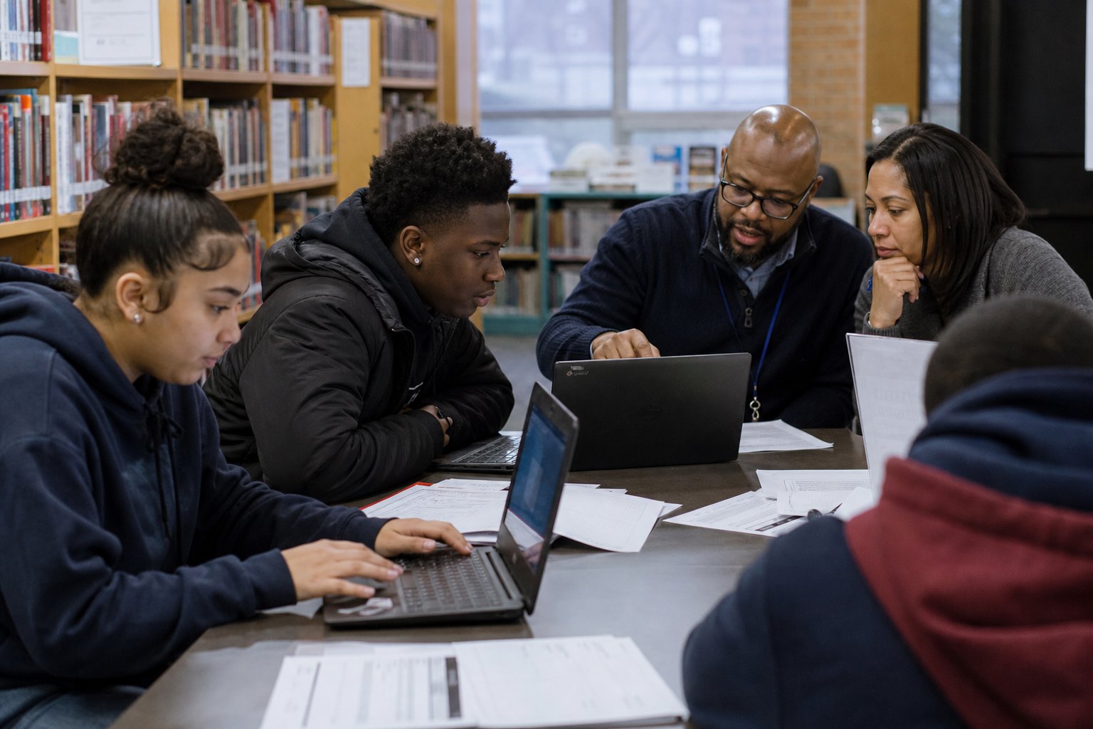 Maywood teenagers receiving practical career mentoring