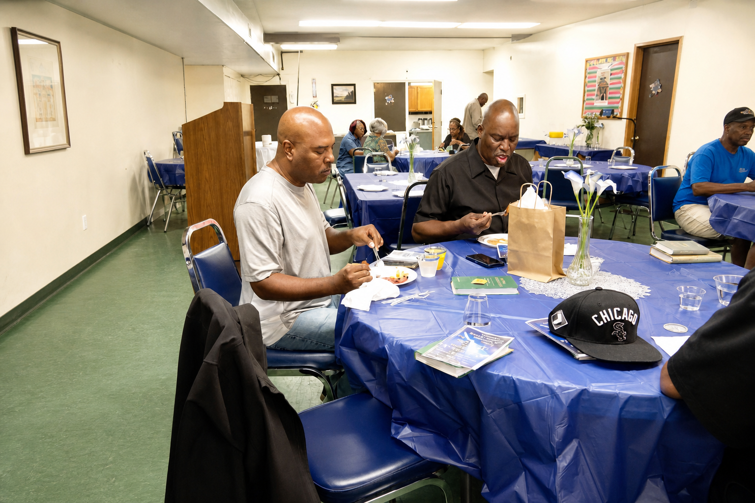 Young people participating in a Pullman community activity